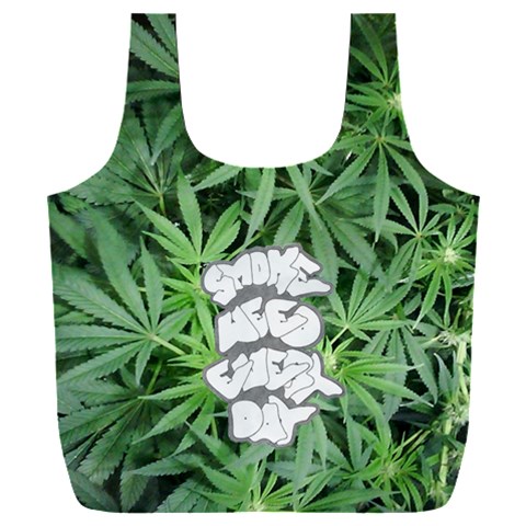 Smoke Weed Every Day Full Print Recycle Bag (XXL) from ArtsNow.com Front