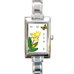 A Catepillar s Life Rectangular Italian Charm Watch