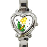 A Catepillar s Life Heart Italian Charm Watch