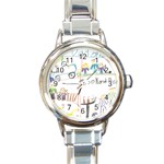 Grace s Drawing Round Italian Charm Watch