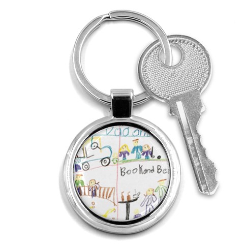 Grace s Drawing Key Chain (Round) from ArtsNow.com Front