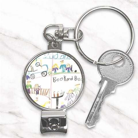 Grace s Drawing Nail Clippers Key Chain from ArtsNow.com Front