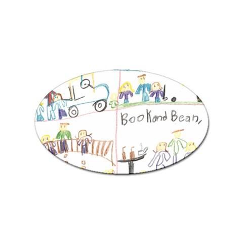 Grace s Drawing Sticker (Oval) from ArtsNow.com Front