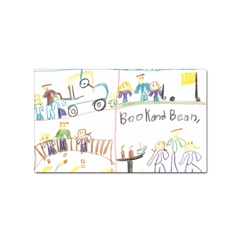 Grace s Drawing Sticker (Rectangular) from ArtsNow.com Front