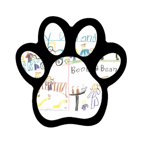 Grace s Drawing Magnet (Paw Print) from ArtsNow.com Front