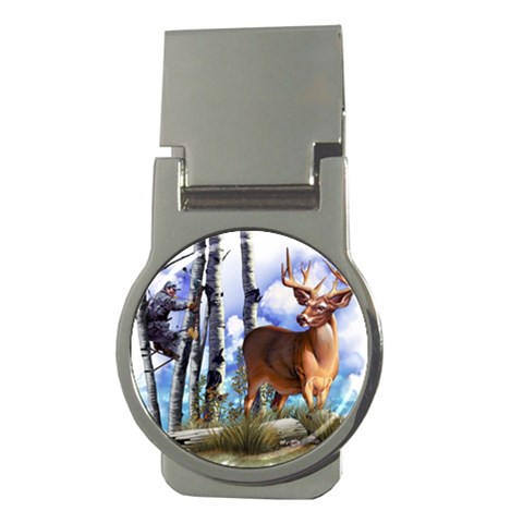 Deer Hunter Money Clip (Round) from ArtsNow.com Front