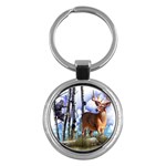 Deer Hunter Key Chain (Round)