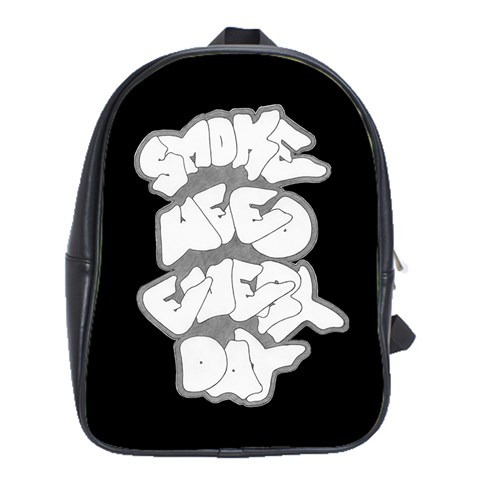 Smoke Weed Every Day b School Bag (XL) from ArtsNow.com Front