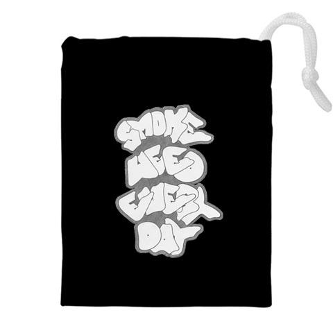 Smoke Weed Every Day b Drawstring Pouch (5XL) from ArtsNow.com Front
