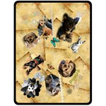 Custom Dog 02 Fleece Blanket (Large)