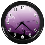 cinta6 Wall Clock (Black)