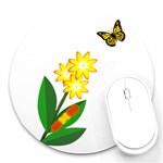 A Catepillar s Life Round Mousepad