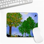 Black Birds Small Mousepad