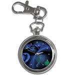 Blue Space Key Chain Watch