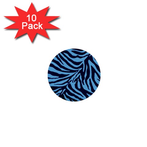 Zebra 3 1  Mini Buttons (10 pack)  from ArtsNow.com Front
