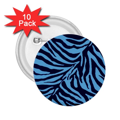 Zebra 3 2.25  Buttons (10 pack)  from ArtsNow.com Front