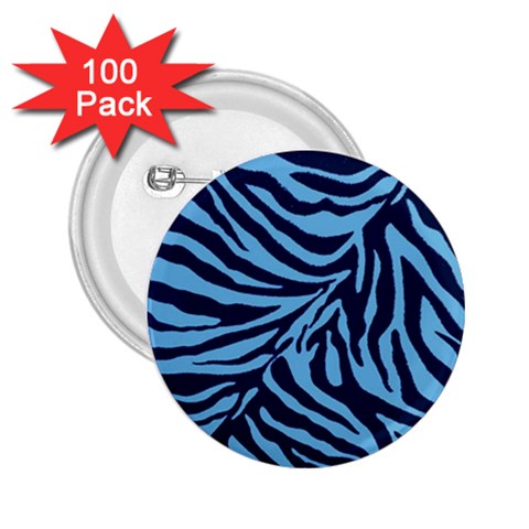 Zebra 3 2.25  Buttons (100 pack)  from ArtsNow.com Front