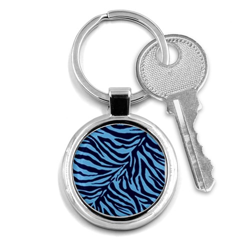 Zebra 3 Key Chain (Round) from ArtsNow.com Front