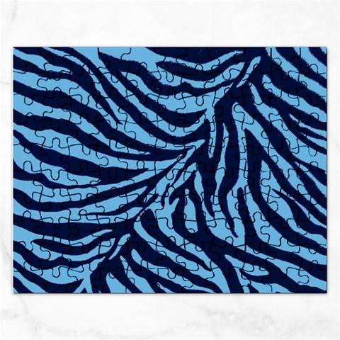 Zebra 3 Rectangular Jigsaw Puzzl from ArtsNow.com Front