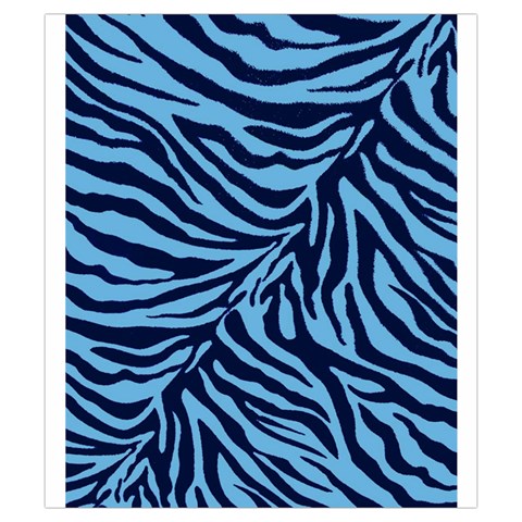 Zebra 3 Drawstring Pouch (Small) from ArtsNow.com Back