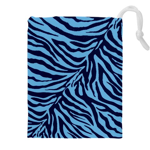 Zebra 3 Drawstring Pouch (4XL) from ArtsNow.com Front