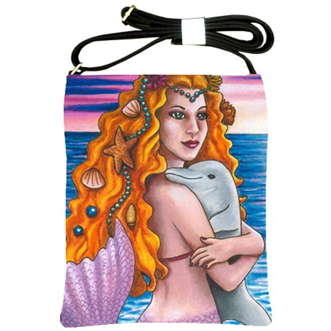 Mermaid 13 Shoulder Sling Bag from ArtsNow.com Front