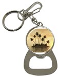 tropical island Bottle Opener Key Chain