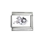 templar on rearing horse Italian Charm (9mm)