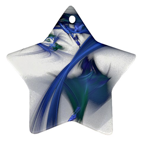 Blue Space 2 Ornament (Star) from ArtsNow.com Front