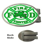 IRISH FIREFIGHTER-trans Money Clip (Oval)