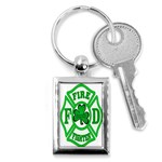 IRISH FIREFIGHTER-trans Key Chain (Rectangle)