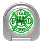 IRISH FIREFIGHTER-trans Travel Alarm Clock