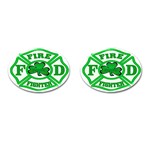 IRISH FIREFIGHTER-trans Cufflinks (Oval)