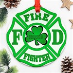 IRISH FIREFIGHTER-trans Ornament (Round)