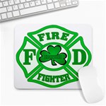 IRISH FIREFIGHTER-trans Large Mousepad