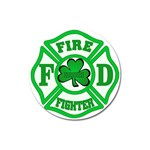 IRISH FIREFIGHTER-trans Magnet 3  (Round)