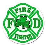 IRISH FIREFIGHTER-trans Magnet 5  (Round)