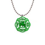 IRISH FIREFIGHTER-trans 1  Button Necklace