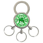 IRISH FIREFIGHTER-trans 3-Ring Key Chain