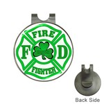 IRISH FIREFIGHTER-trans Golf Ball Marker Hat Clip