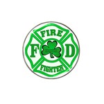 IRISH FIREFIGHTER-trans Hat Clip Ball Marker (4 pack)