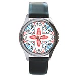 Motif Round Metal Watch