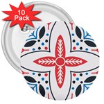Motif 3  Buttons (10 pack) 