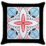 Motif Throw Pillow Case (Black)