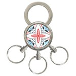 Motif 3-Ring Key Chain