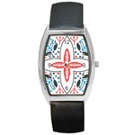 Motif Barrel Style Metal Watch