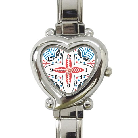 Motif Heart Italian Charm Watch from ArtsNow.com Front