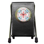 Motif Pen Holder Desk Clock