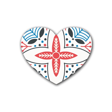 Motif Heart Coaster (4 pack)  from ArtsNow.com Front