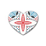 Motif Heart Coaster (4 pack) 